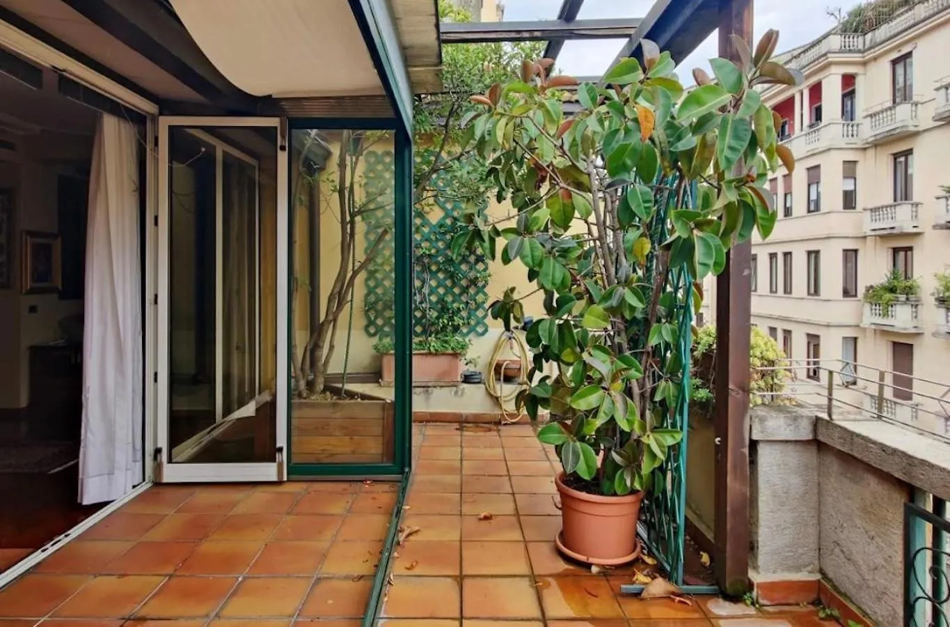 Apartament Elegante Attico Con Terrazza - Porta Venezia Mediolan 0*,